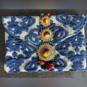 Colorful Beaded Embellished Purse